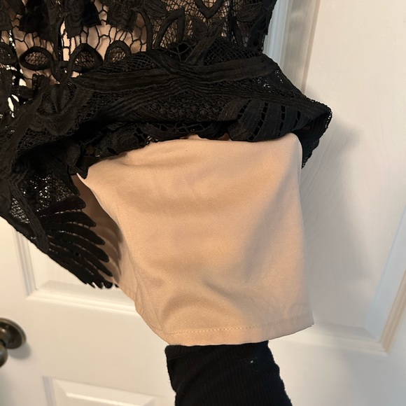 Lovers + Friends Black Revolve Caspian Lace Cocktail Shift Dress - Picture 4 of 6